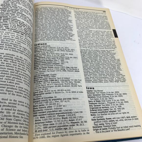 Time Almanac 2001 Time Magazine and Information 2000 Hardcover Book Vintage VTG - Picture 8 of 9